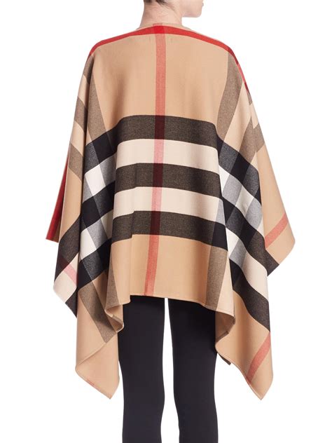 burberry ponchos price|burberry vintage check poncho.